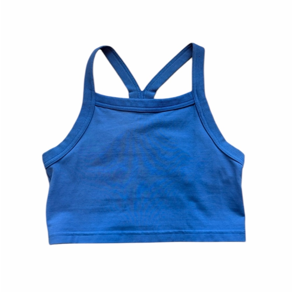 aritzia TNA blue hold-it Odell tank top